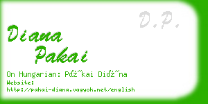 diana pakai business card